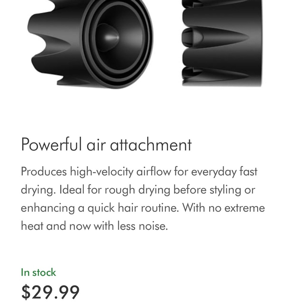 Dyson Air Wrap Attachments and Case Only